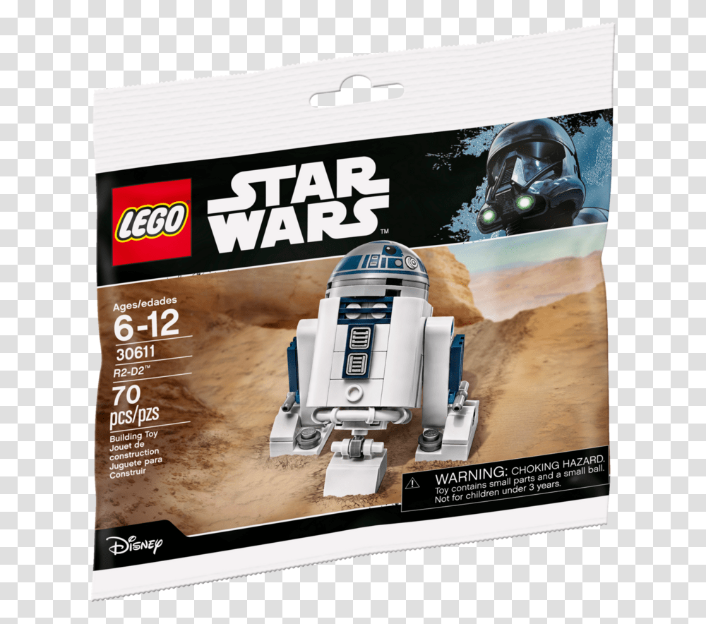 Lego R2 D2 Polybag, Helmet, Apparel, Robot Transparent Png