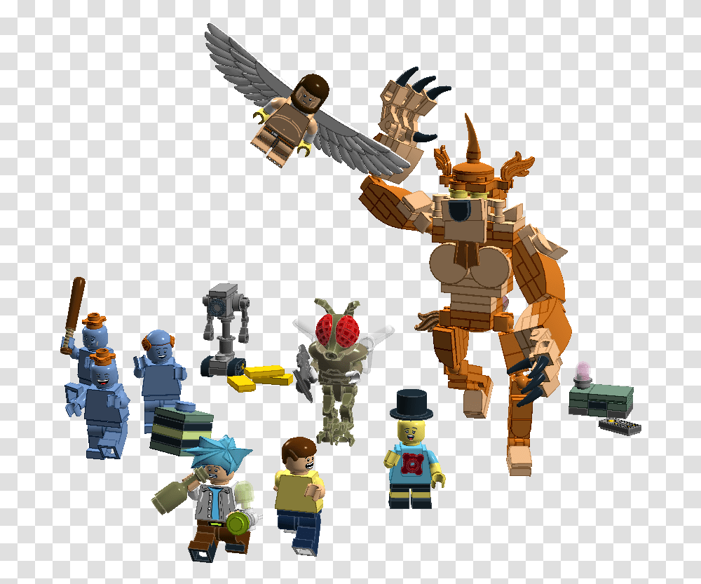 Lego Rick And Morty Moc, Toy, Tabletop, Furniture, Robot Transparent Png