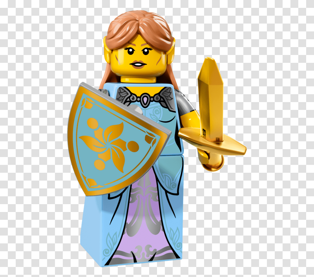 Lego Series 17 Elf Maiden, Toy, Armor, Shield Transparent Png