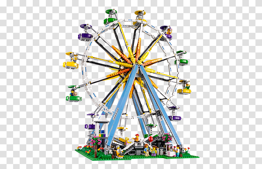 Lego Set Ferris Wheel, Amusement Park, Crowd, Person, Human Transparent Png