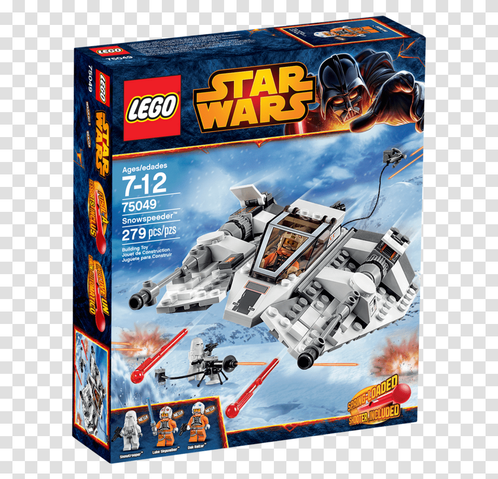 Lego Sets Star Wars Luke Skywalker Snowspeeder, Machine, Outdoors, Toy, Robot Transparent Png