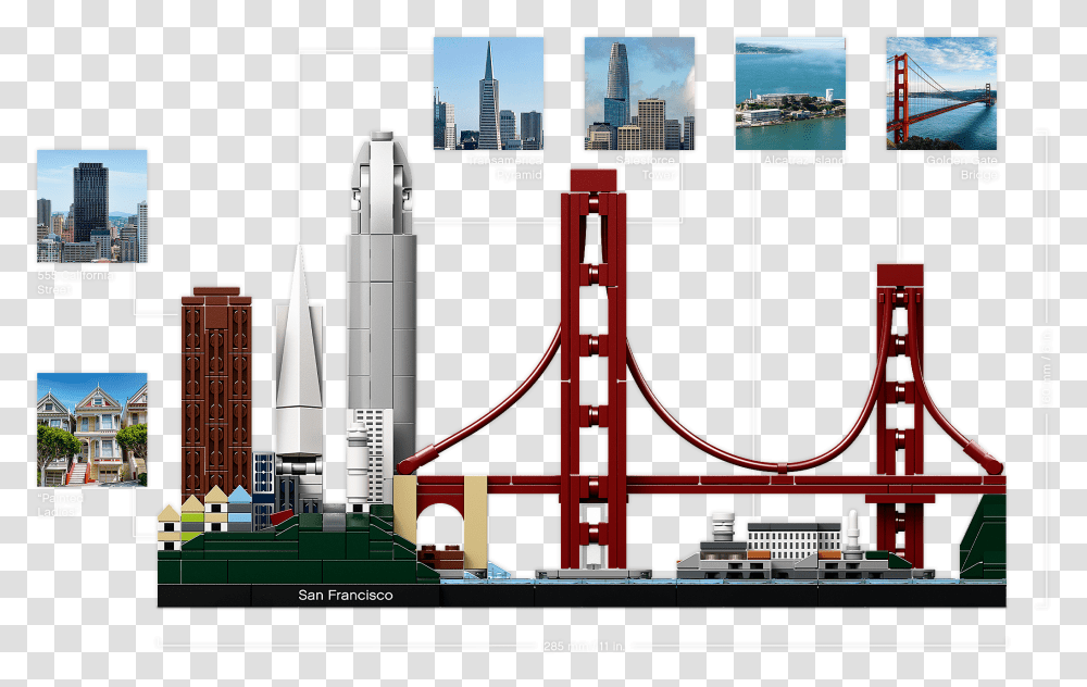 Lego Skyline San Francisco, Building, Architecture, Metropolis, City Transparent Png