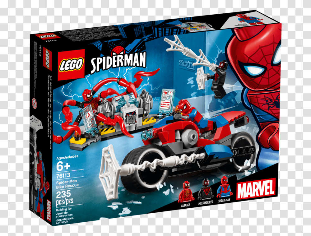 Lego Spiderman Bike Rescue, Wheel, Machine, Race Car, Sports Car Transparent Png