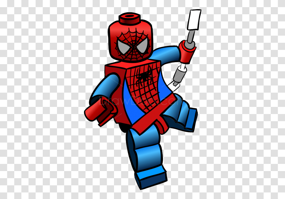 Lego Spiderman Clipart Image Lego Man Spiderman, Knight, Samurai, Hand Transparent Png