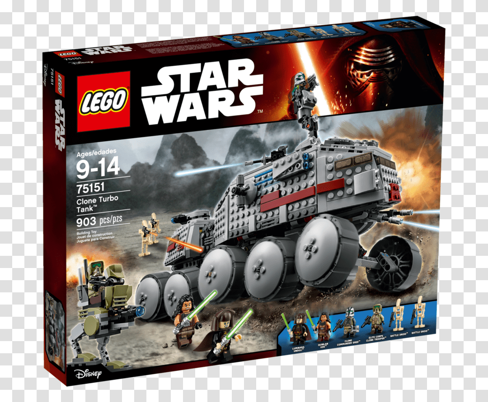 Lego Star Wars 3 Tank, Wheel, Machine, Vehicle, Transportation Transparent Png
