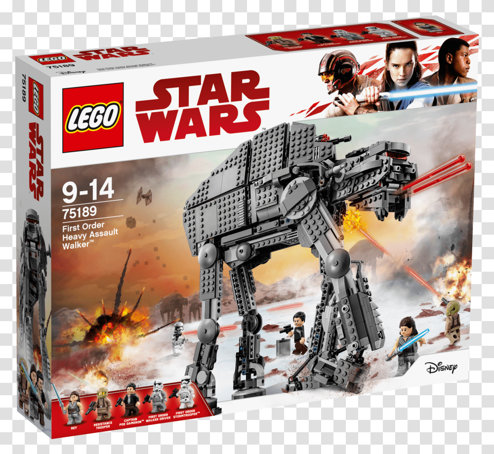 Lego Star Wars First Order Heavy Assault Walker Lego Star Wars, Person, Helmet, Outdoors, Screen Transparent Png