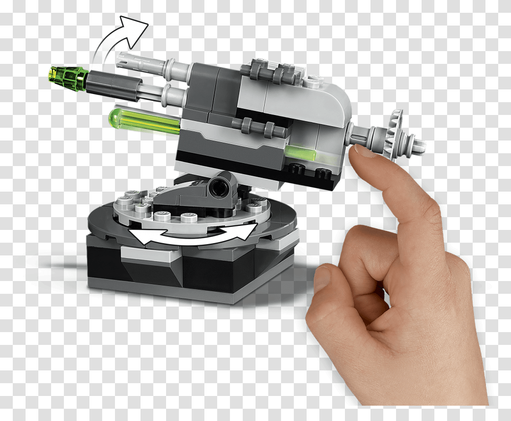 Lego Star Wars A New Hope Death Cannon 75246 Building Kit Lego Cannone Star Wars, Person, Human, Machine, Microscope Transparent Png