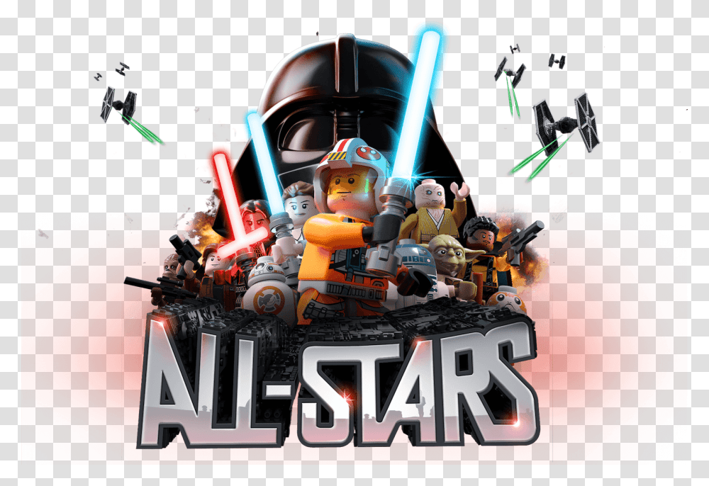 Lego Star Wars All Stars Logo, Poster, Advertisement, Flyer, Paper Transparent Png