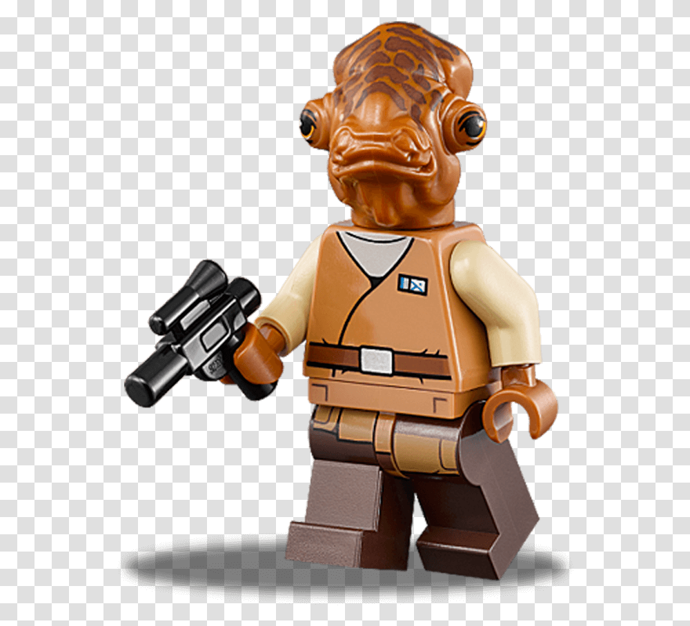 Lego Star Wars Amiral Ackbar, Toy, Robot, Figurine Transparent Png