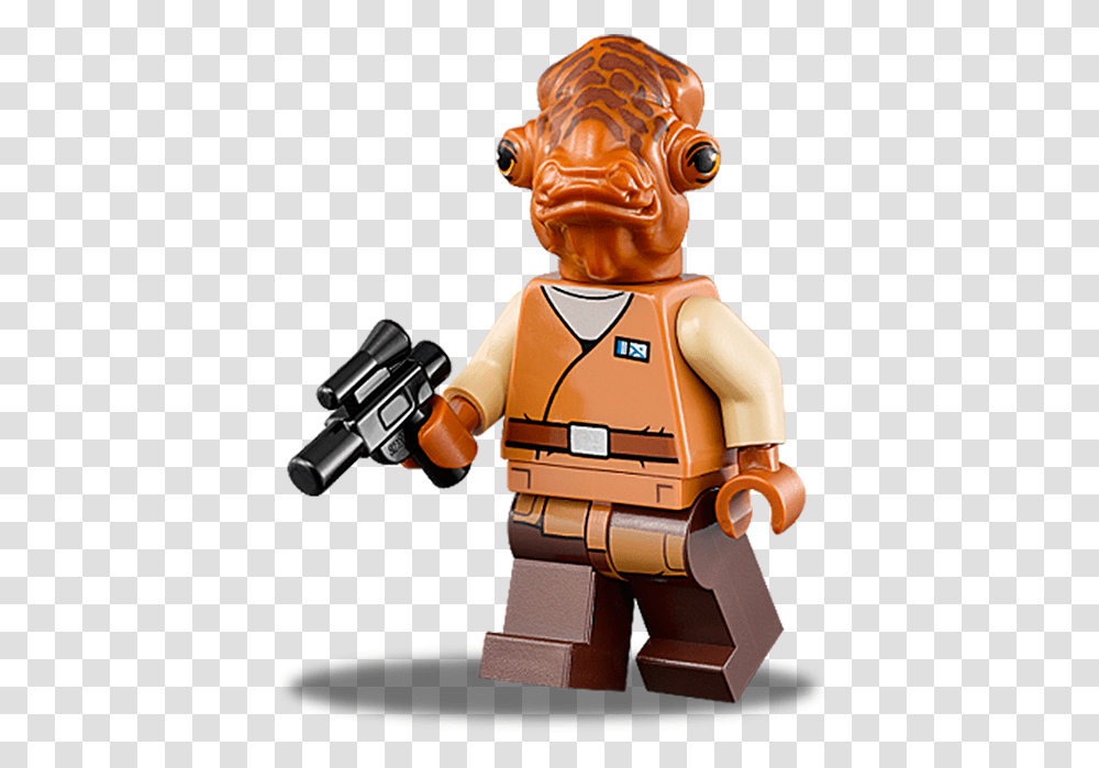 Lego Star Wars Amiral Ackbar, Toy, Robot, Figurine Transparent Png