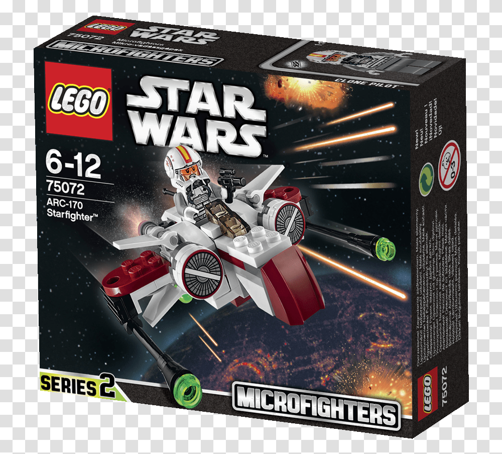 Lego Star Wars Arc 170 Starfighter Microfighter, Toy, Car, Vehicle, Transportation Transparent Png
