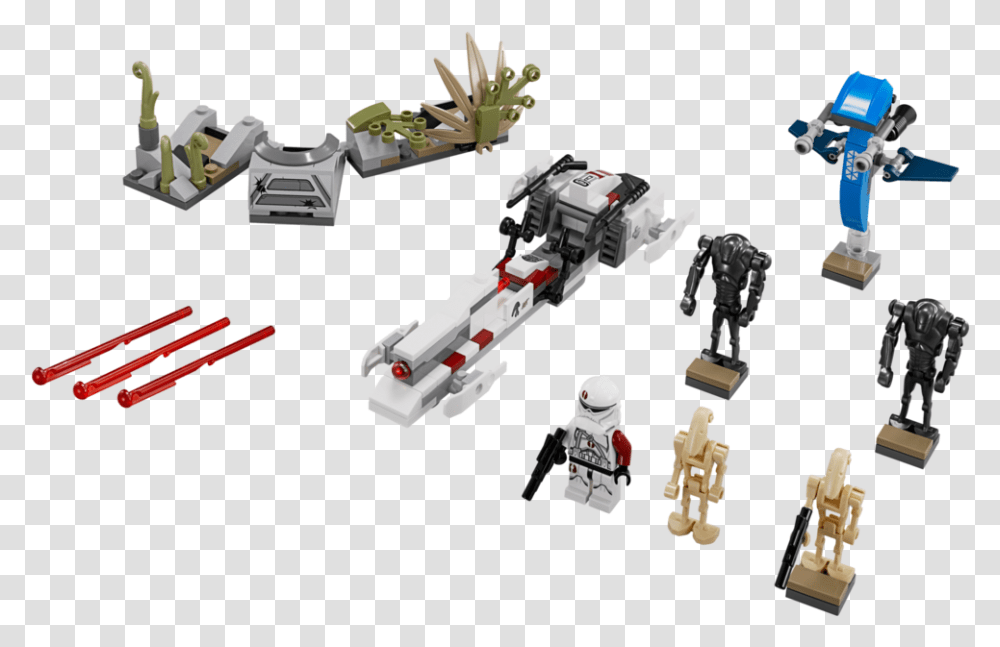 Lego Star Wars Battle On Saleucami, Toy, Robot, Spaceship, Aircraft Transparent Png