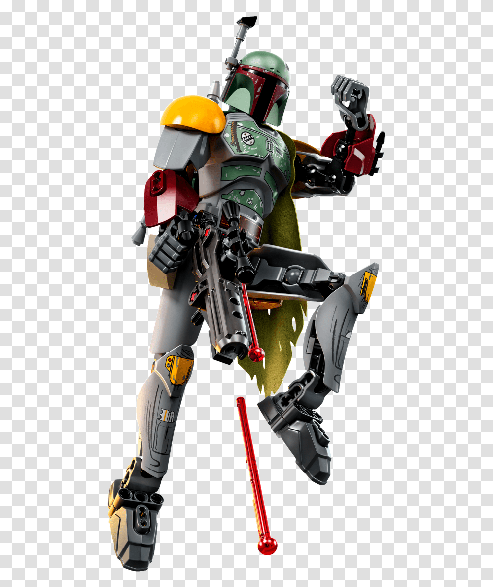 Lego Star Wars Boba Fett Buildable Figure, Toy, Robot, Helmet Transparent Png