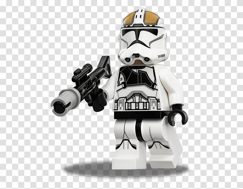 Lego Star Wars Clone Trooper Gunner, Robot, Toy, Helmet Transparent Png