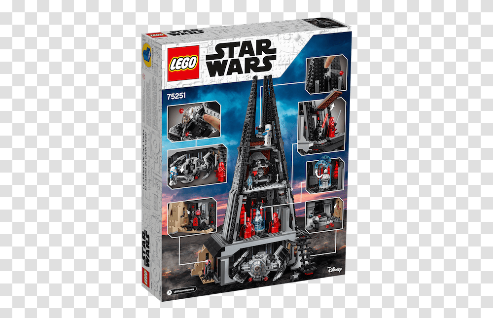 Lego Star Wars Darth Vader's Castle Revealed Amazon Exclusive Lego Castle, Transportation, Vehicle, Person, Human Transparent Png