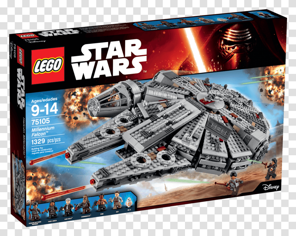 Lego Star Wars Faucon, Spaceship, Aircraft, Vehicle, Transportation Transparent Png