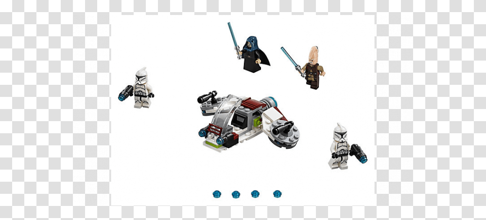 Lego Star Wars Jedi And Clone Trooper Battle Pack, Toy, Robot, Machine, Housing Transparent Png