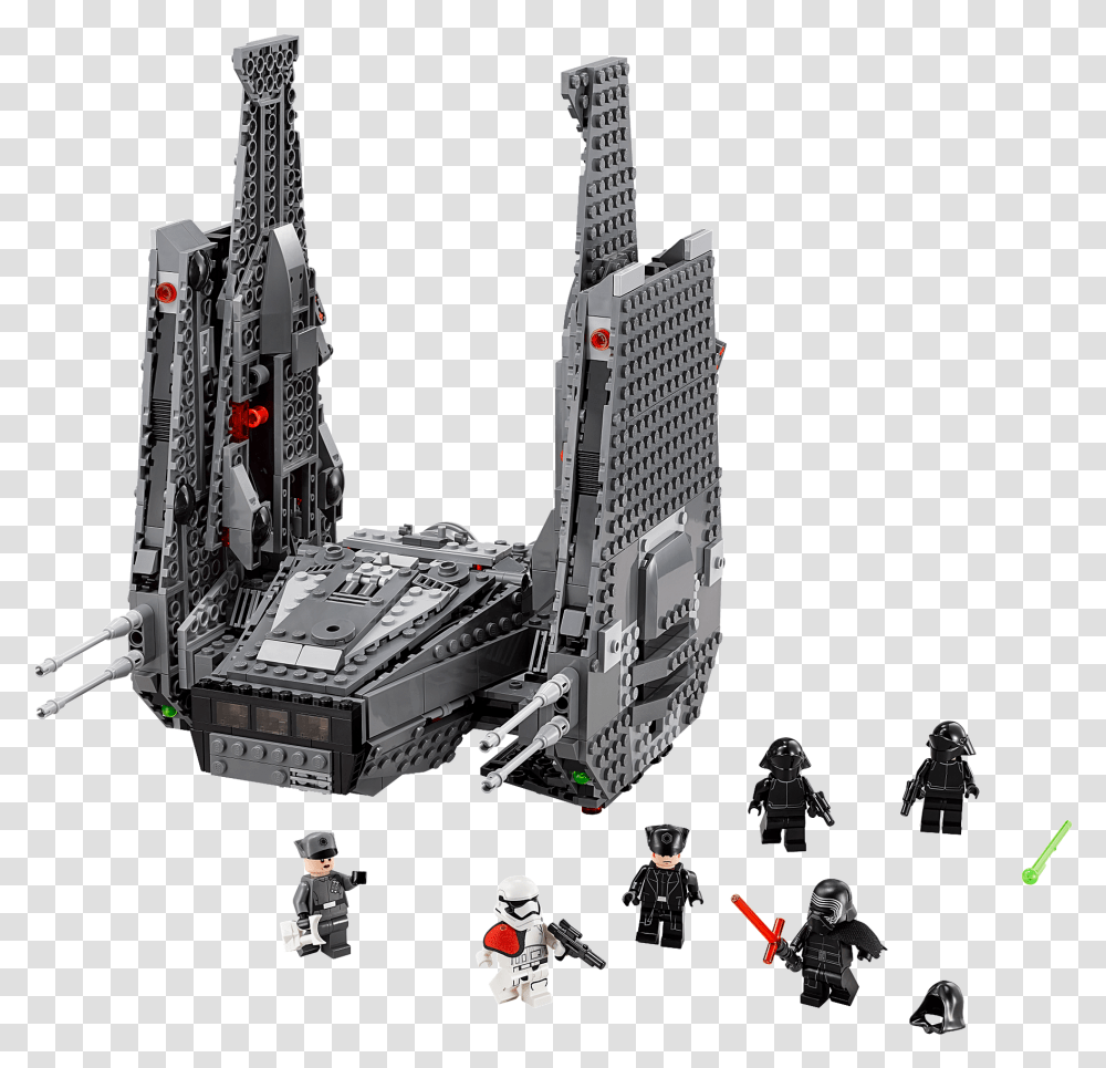 Lego Star Wars Kylo Ren Shuttle, Spaceship, Aircraft, Vehicle, Transportation Transparent Png