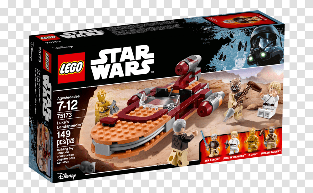 Lego Star Wars Lukes Landspeeder, Toy, Car, Vehicle, Transportation Transparent Png