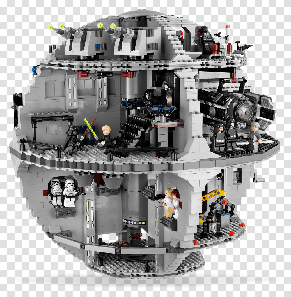 Lego Star Wars Minifigure Collection Palpatine 10188 Star Wars Lego Death Star 2, Toy, Engine, Motor, Machine Transparent Png