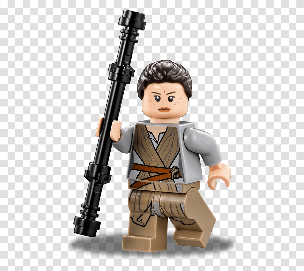 Lego Star Wars Rey Minifigure, Toy, Person, Human, Doll Transparent Png