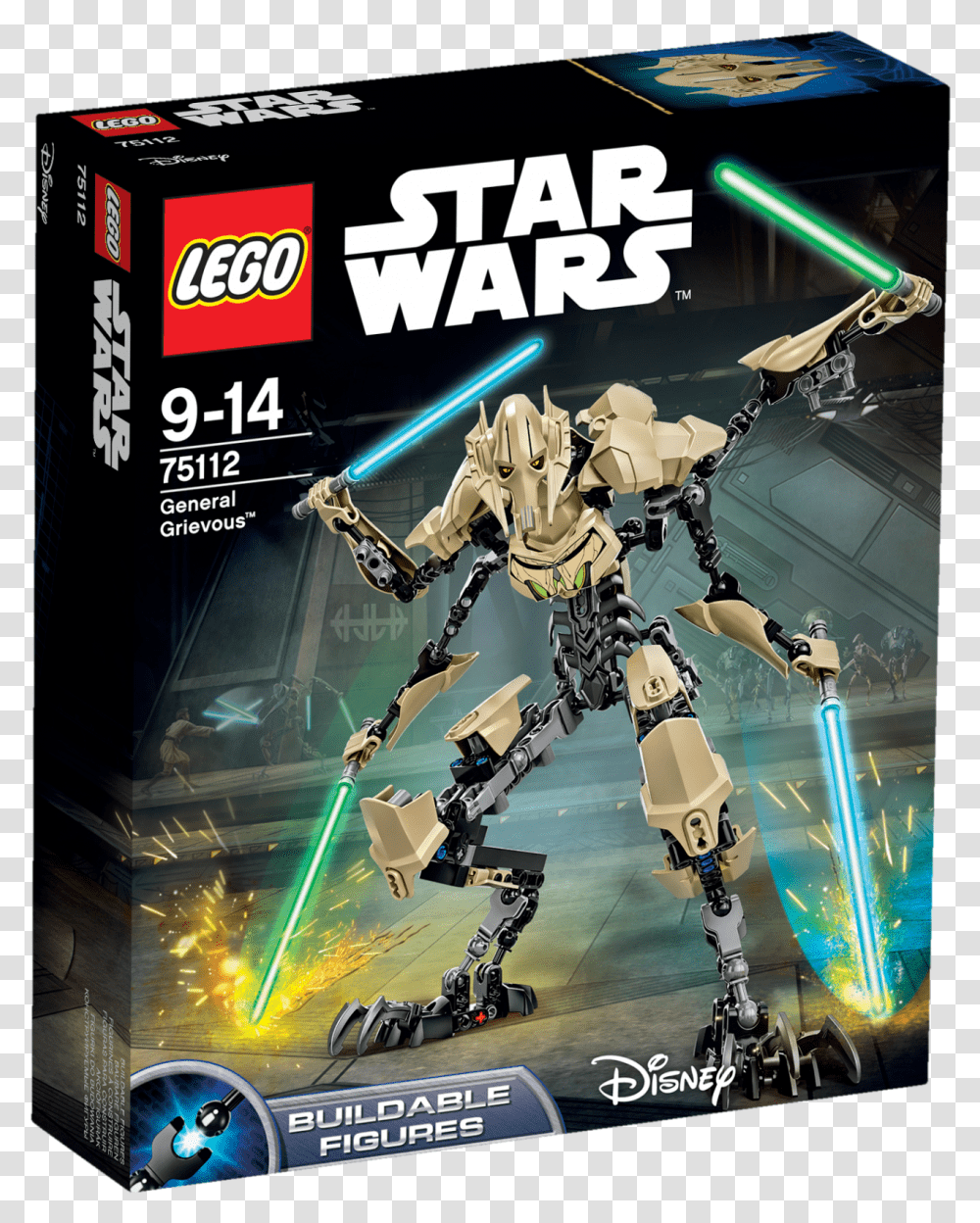 Lego Star Wars Toys General Grievous Download Star Wars Lego General Grievous, Robot, Poster Transparent Png