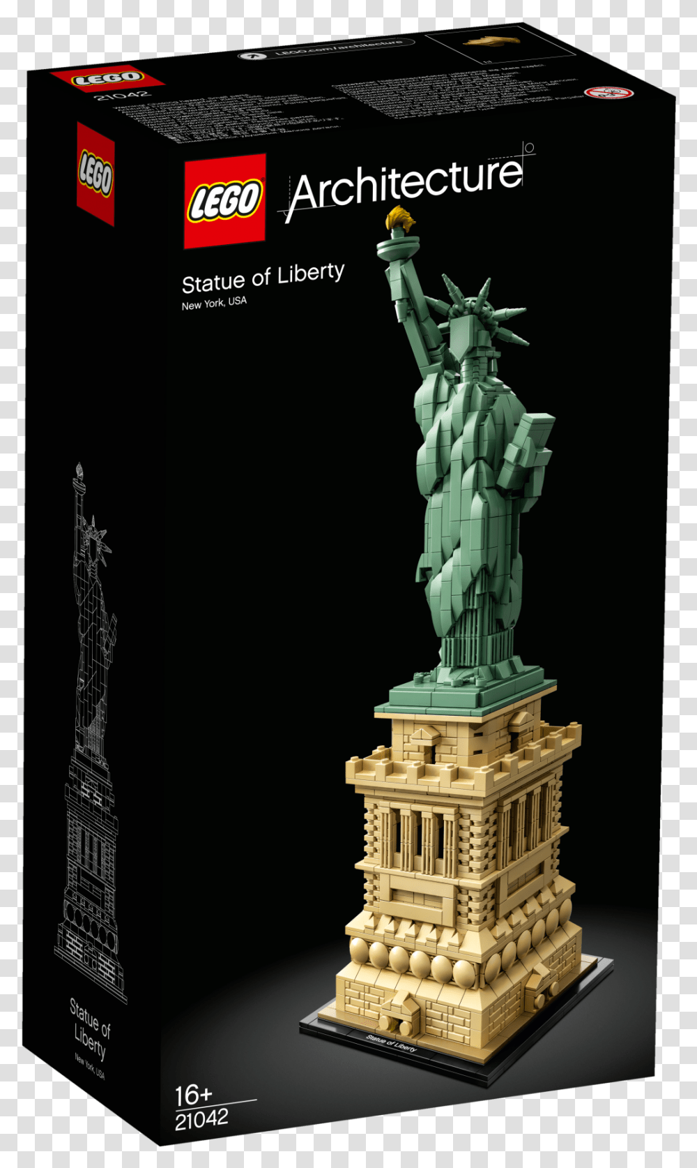 Lego Statue Of Liberty 2018, Sculpture, Building, Architecture Transparent Png