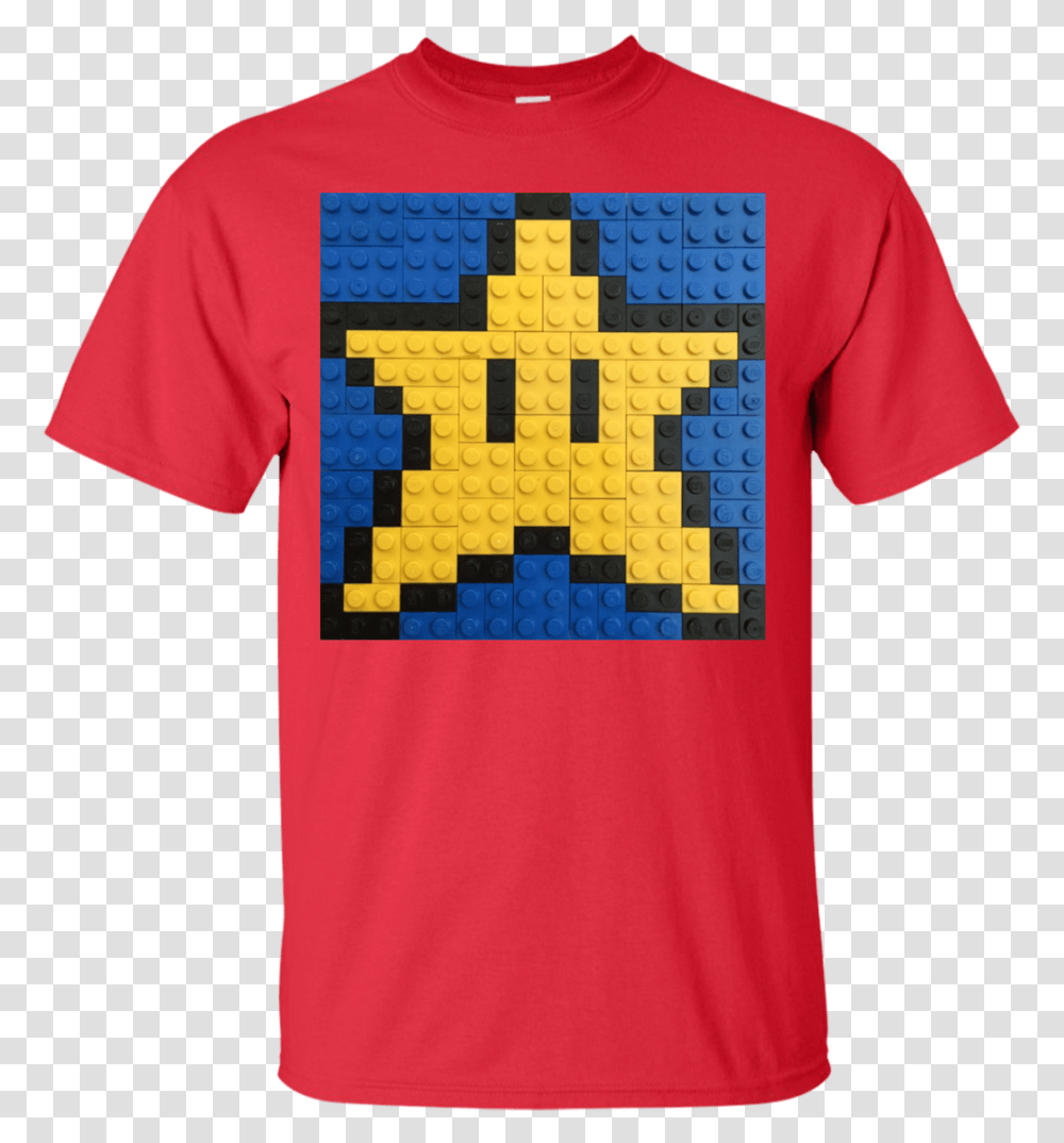 Lego Super Mario Star T Shirt Amp Hoodie 8 Bits Mario Star, Apparel, T-Shirt, Tree Transparent Png