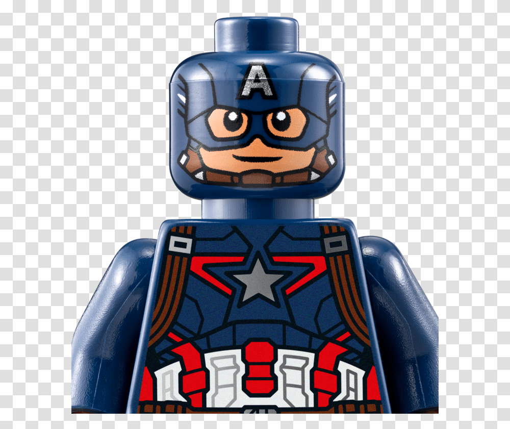 Lego Superheroes Lego Captain America Head, Robot, Long Sleeve, Apparel Transparent Png