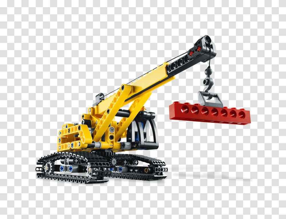 Lego Technic Toy Crane, Construction Crane, Bulldozer, Tractor, Vehicle Transparent Png