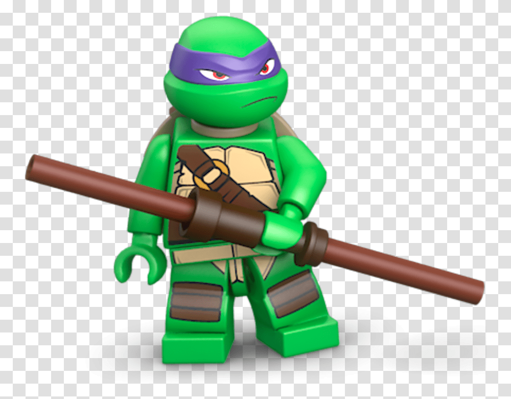 Lego Teenage Mutant Ninja Turtles Donatello, Toy, Photography Transparent Png