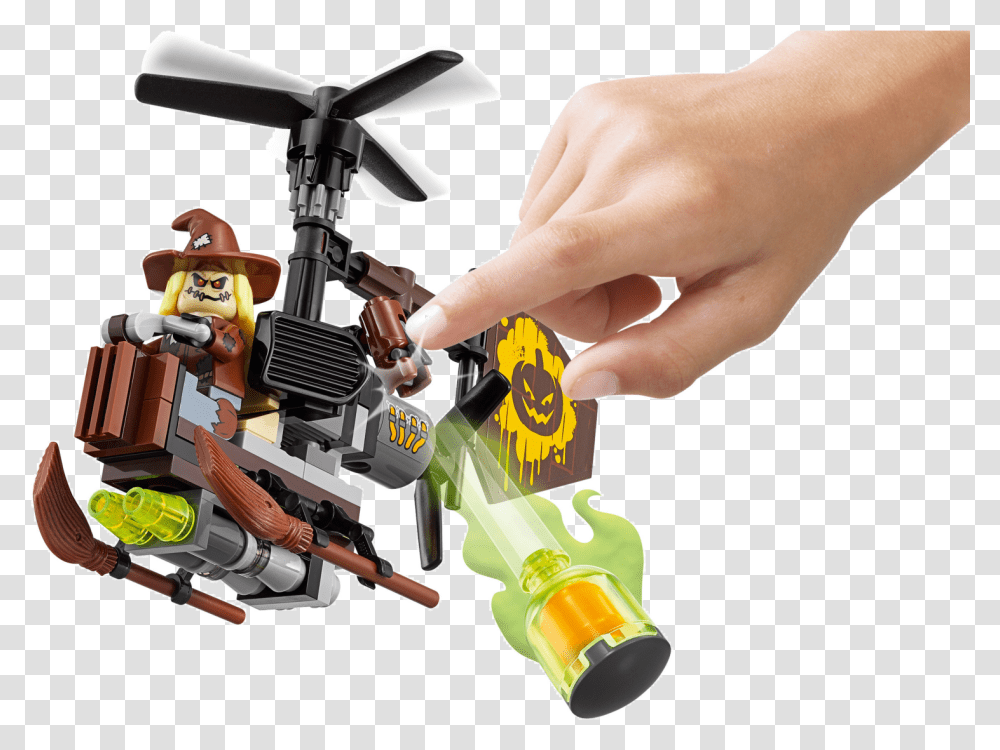 Lego The Batman Movie Scarecrows Fryktgassangrep Lego Batman Espantapajaros Helicoptero, Person, Machine, Toy Transparent Png