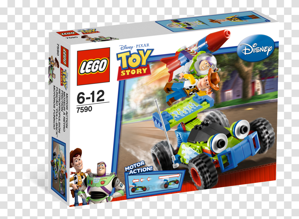 Lego Toy Story 7590 Lego Toy Story Car, Kart, Vehicle, Transportation, Person Transparent Png