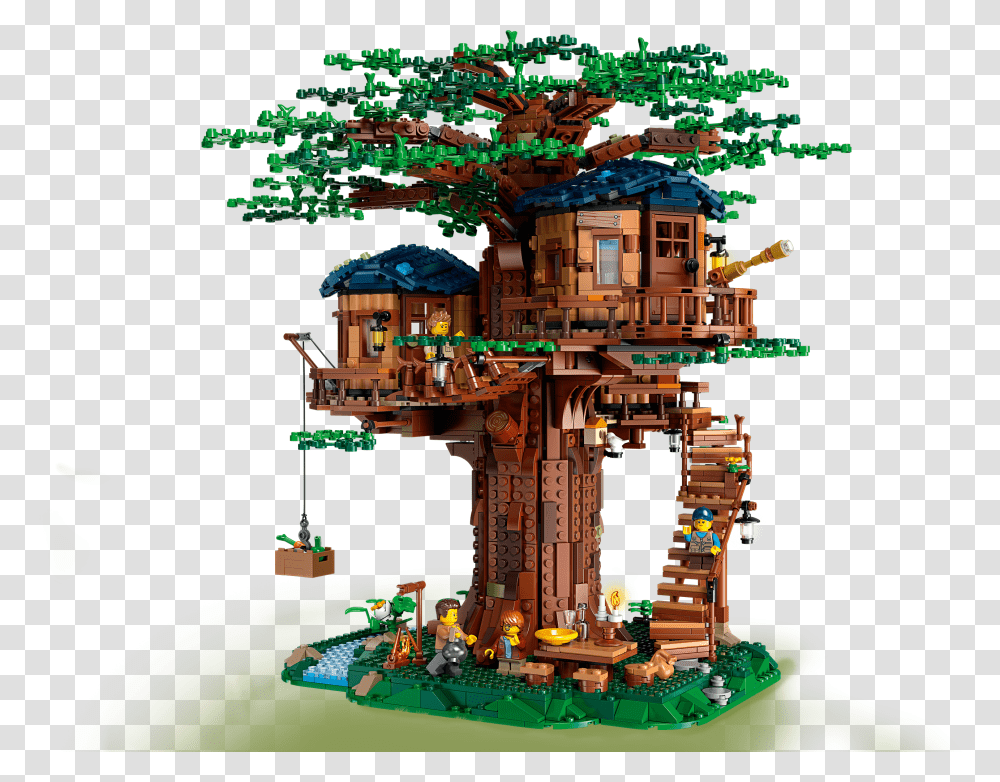 Lego Treehouse, Building, Housing, Nature, Outdoors Transparent Png