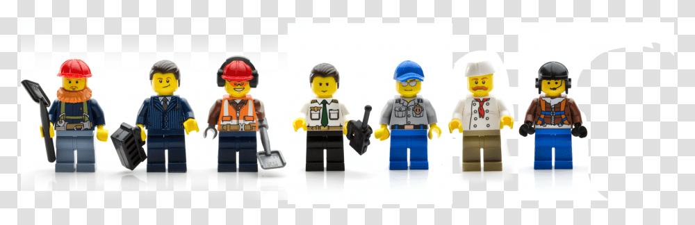 Lego Workers, Person, Human, Robot, Figurine Transparent Png