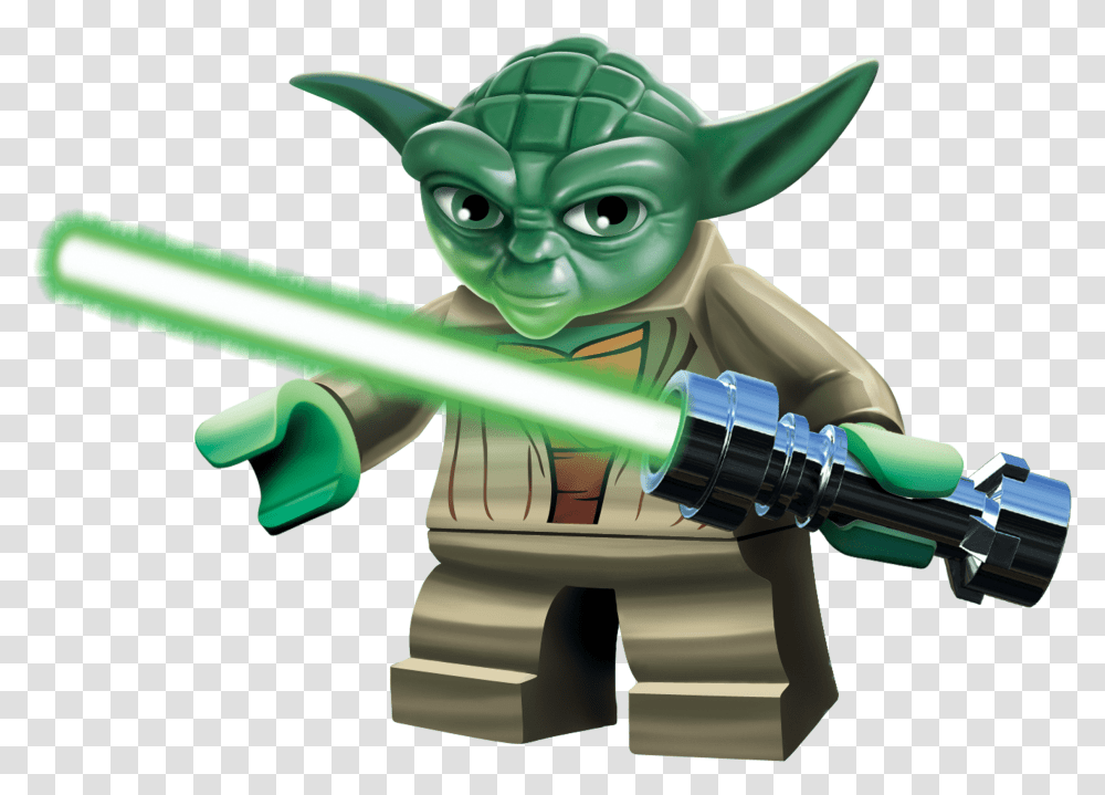 Lego Yoda Star Wars Lego Poppetjes, Toy, Light, Laser, Animal Transparent Png