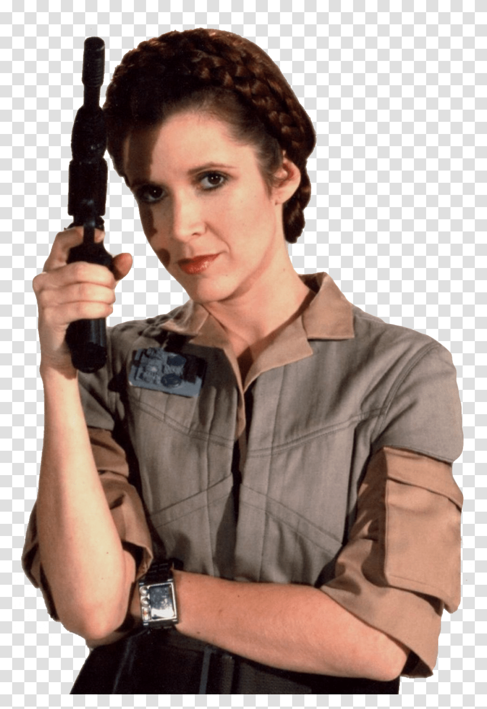 Leia Organa Return Of The Jedi, Person, Wristwatch, Gun, Weapon Transparent Png