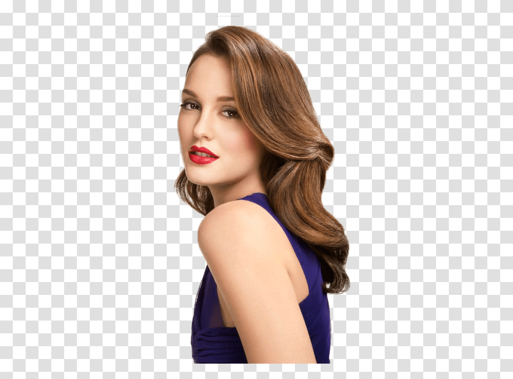 Leighton Meester Side View Lavender Conditioner Plant Hair Care, Person, Human, Face, Ponytail Transparent Png