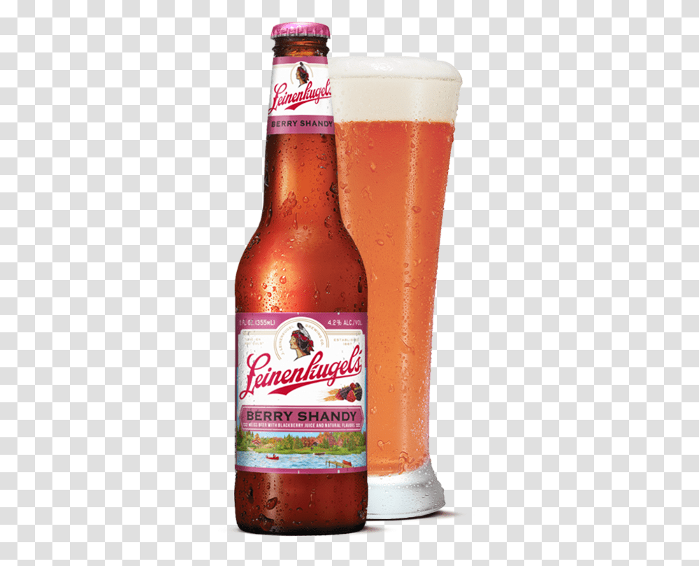 Leinenkugel Beer Berry Shandy, Alcohol, Beverage, Drink, Bottle Transparent Png
