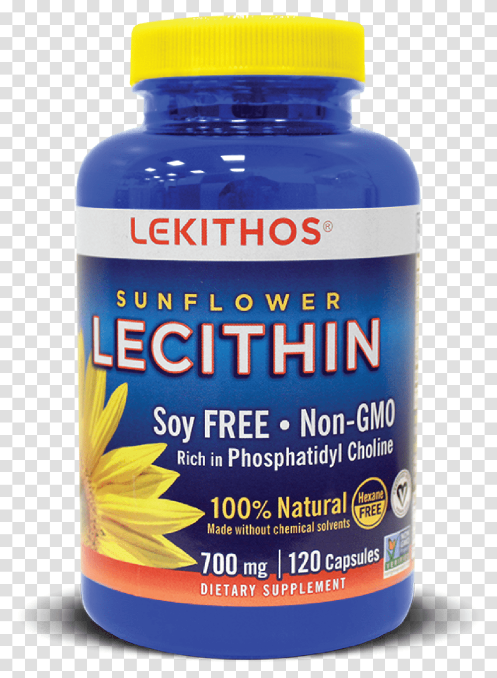 Lekithos 100 Natural Sunflower Lecithin Capsules Lekithoscom Bottle, Beer, Alcohol, Beverage, Drink Transparent Png