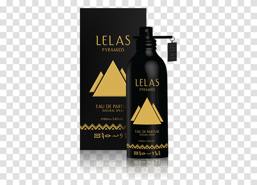 Lelas Pyramide Parfm, Bottle, Poster, Advertisement, Label Transparent Png