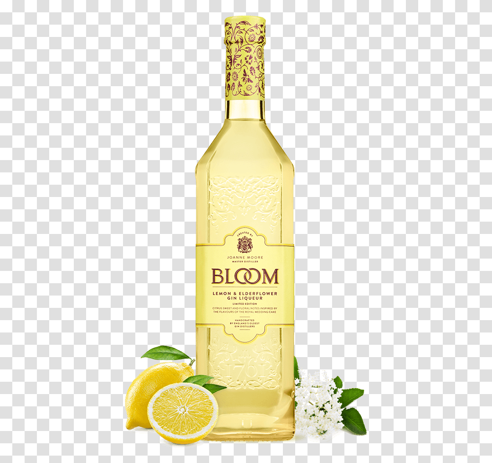 Lemon Amp Elderflower Glass Bottle, Liquor, Alcohol, Beverage, Drink Transparent Png