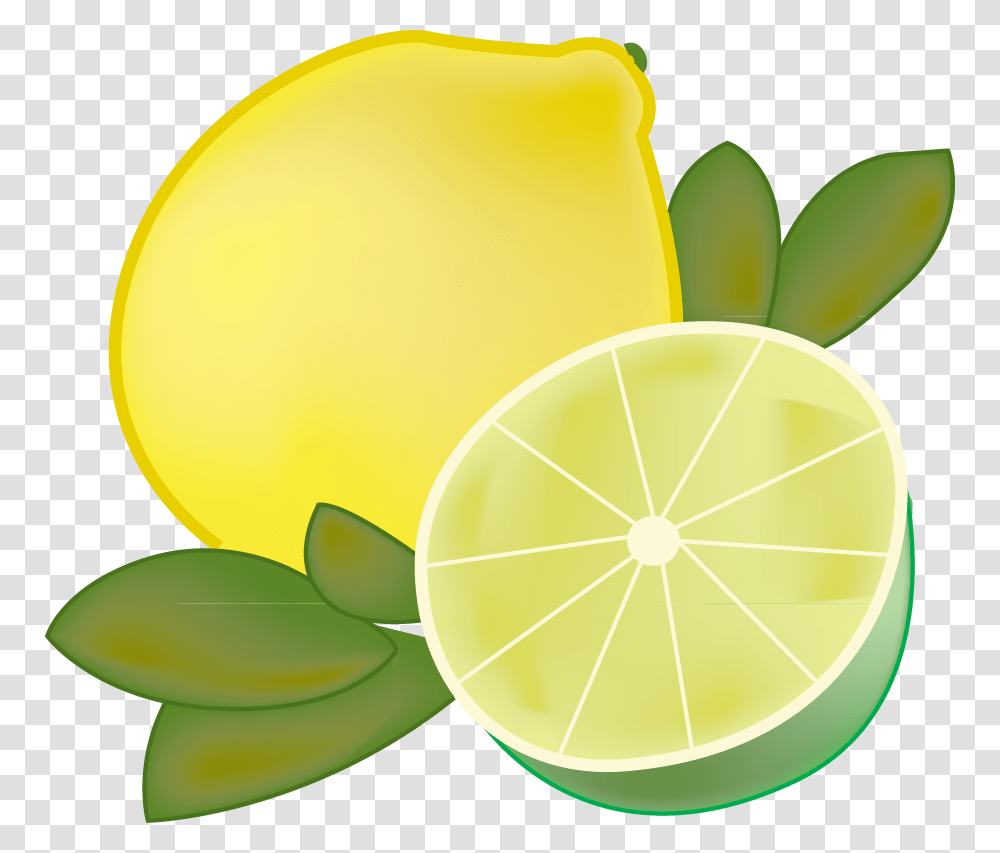 Lemon And Lime Clipart Clip Art Lemon And Lime, Plant, Citrus Fruit, Food Transparent Png