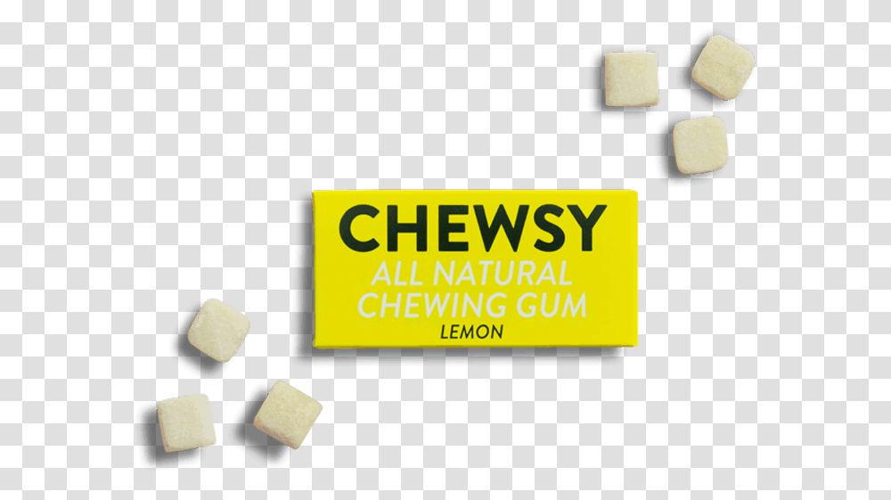 Lemon Chewsy Natural Chewing Gum Chewsy, Rubber Eraser Transparent Png