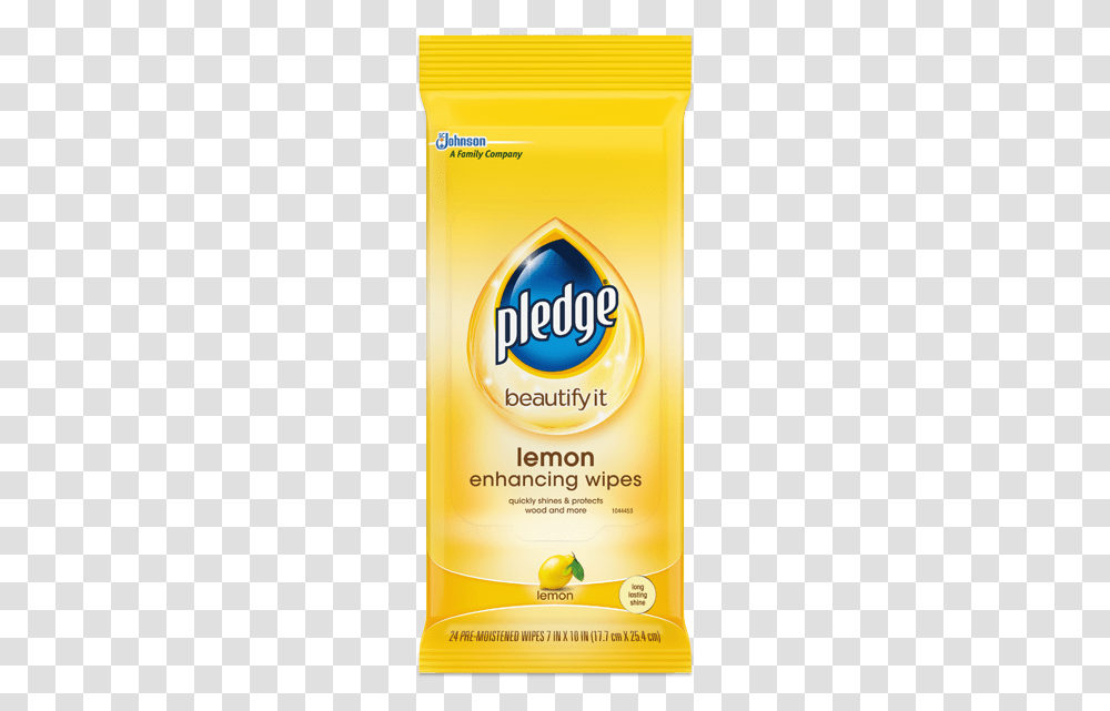 Lemon Clean Wipes Pledge Clean Wipes Lemon, Bottle, Sunscreen, Cosmetics, Tin Transparent Png