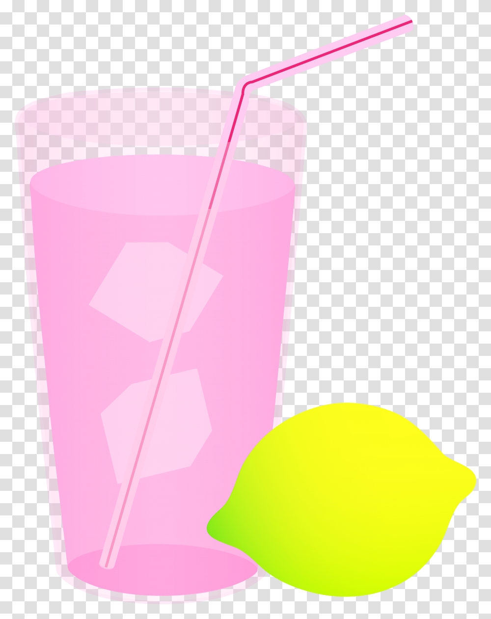 Lemon Clipart Strawberry Lemonade Pink Lemonade Clipart, Ice Pop, Bottle, Lamp Transparent Png