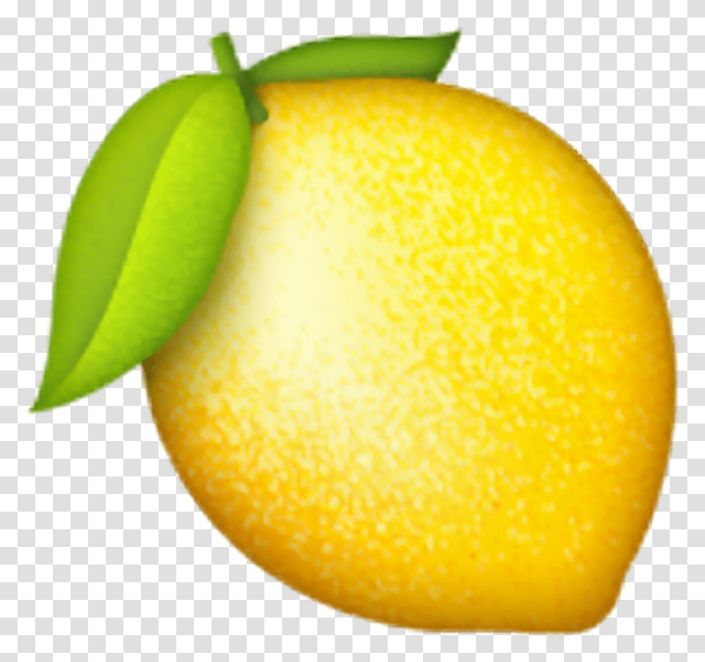 Lemon Emoji, Citrus Fruit, Plant, Food, Orange Transparent Png