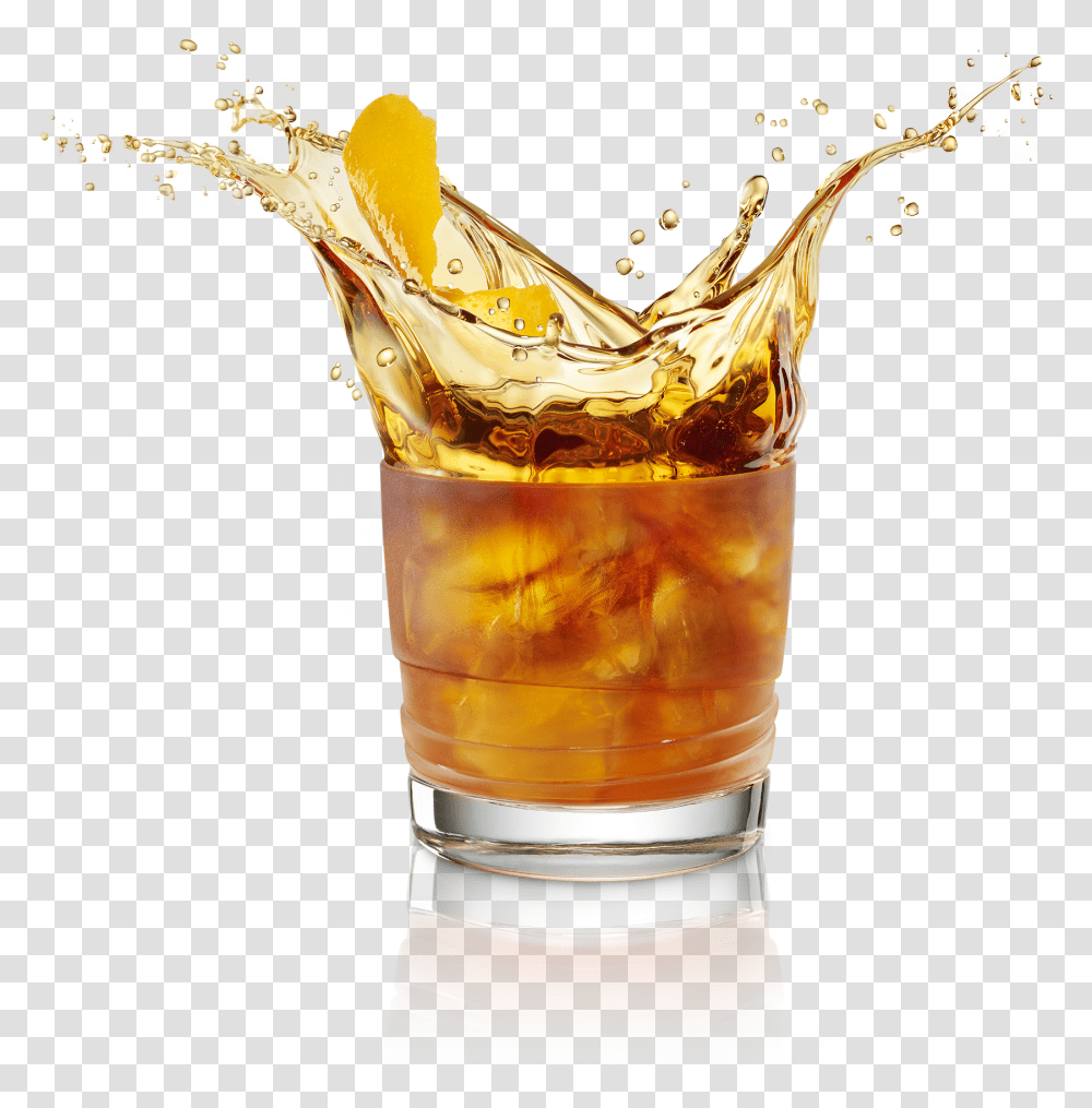 Lemon Ice Tea Splash, Beverage, Drink, Cocktail, Alcohol Transparent Png