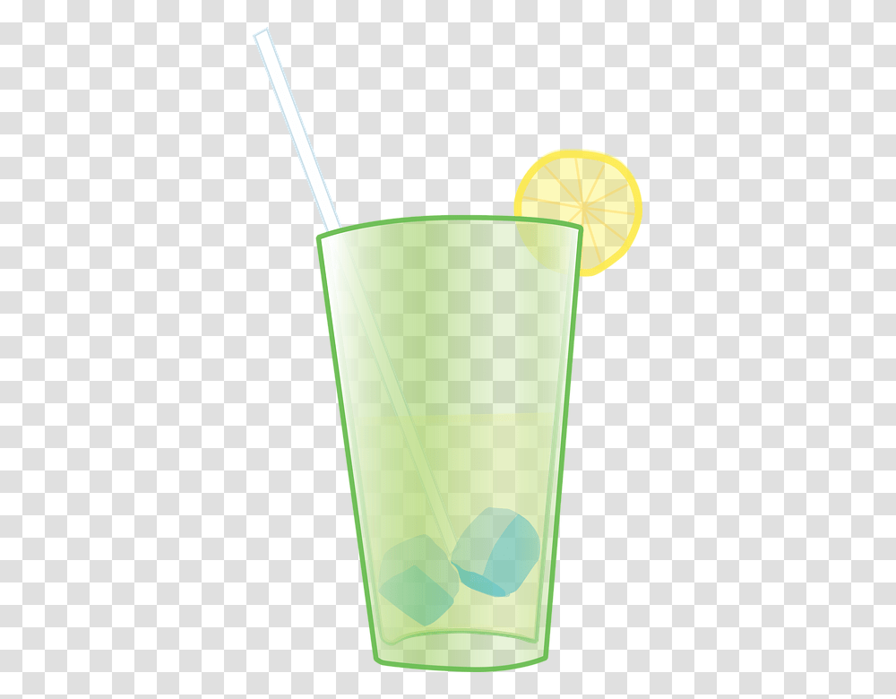 Lemon Lemonade Glass Summer Drink Straw Picnic Graphic Design, Beverage, Bottle, Juice, Shaker Transparent Png