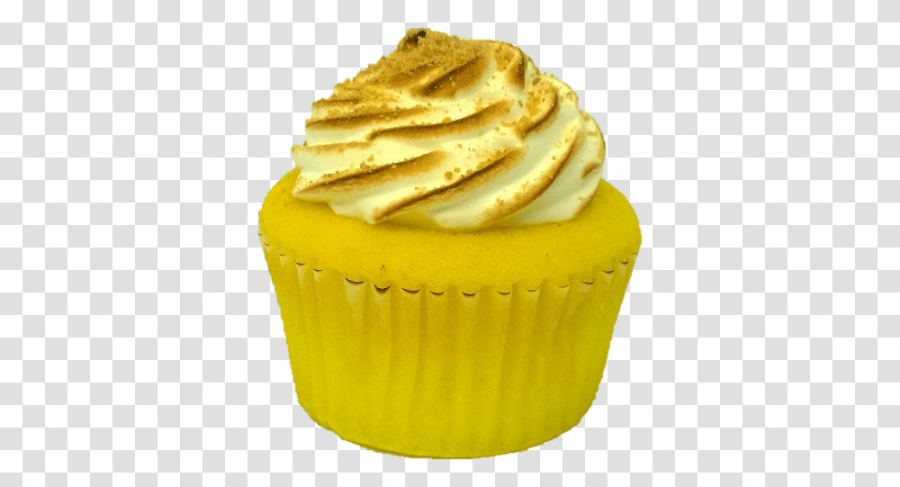 Lemon Meringue Pie Cupcakes Cupcake, Cream, Dessert, Food, Creme Transparent Png